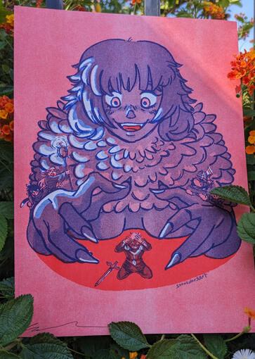 Dungeon Meshi Risograph