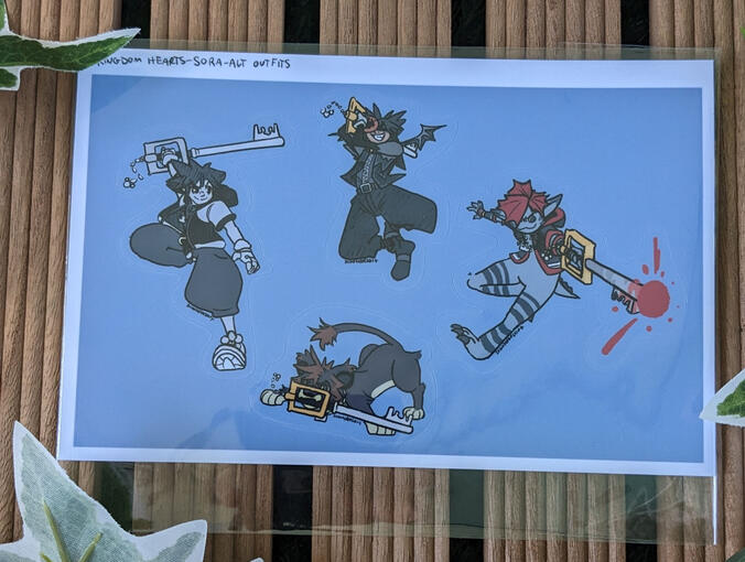 Kingdom Hearts Sticker Sheet