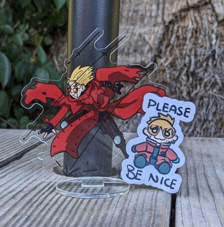 Vash Acrylic Standee and Sticker